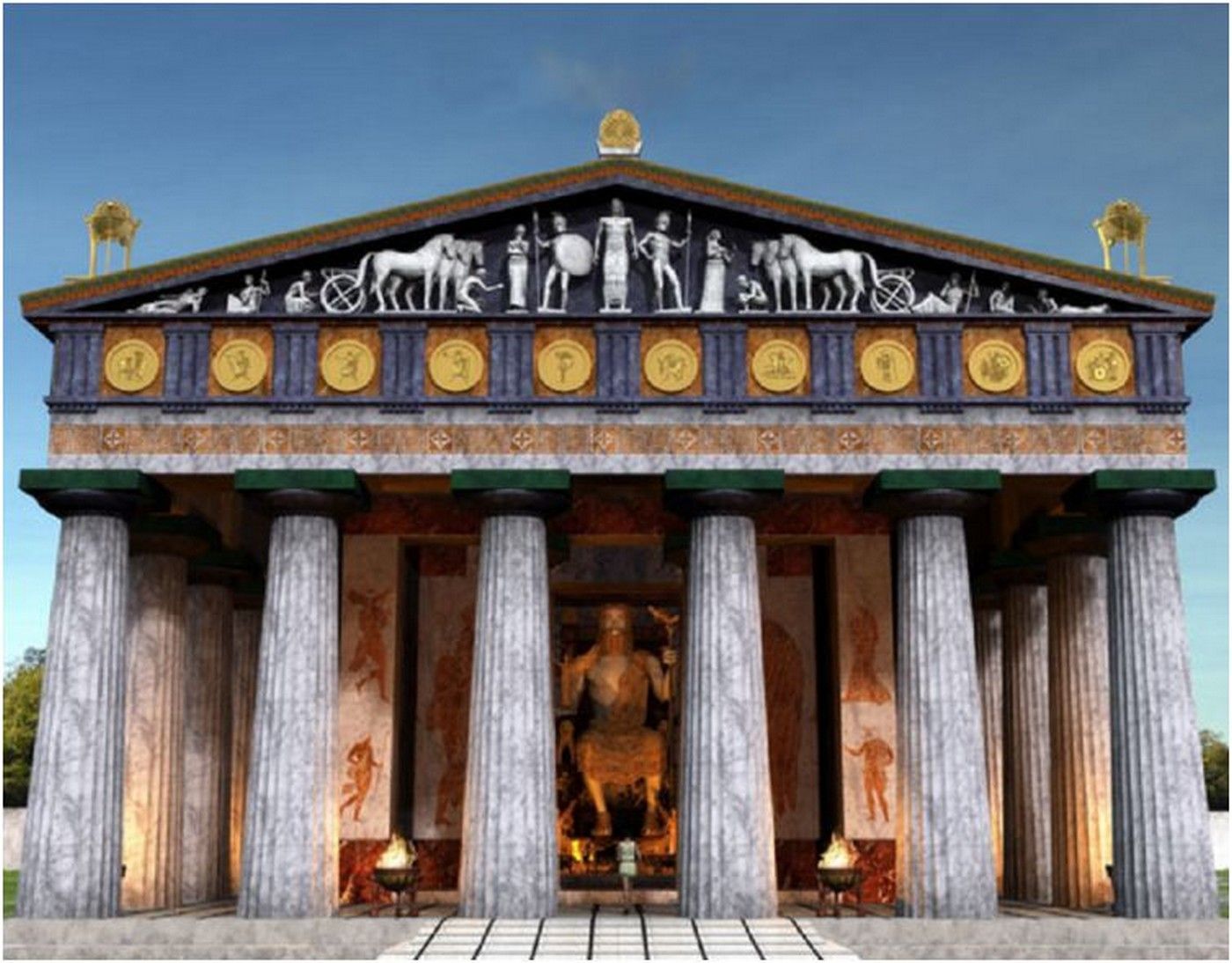 Олимпия храм Зевса древней Греции
