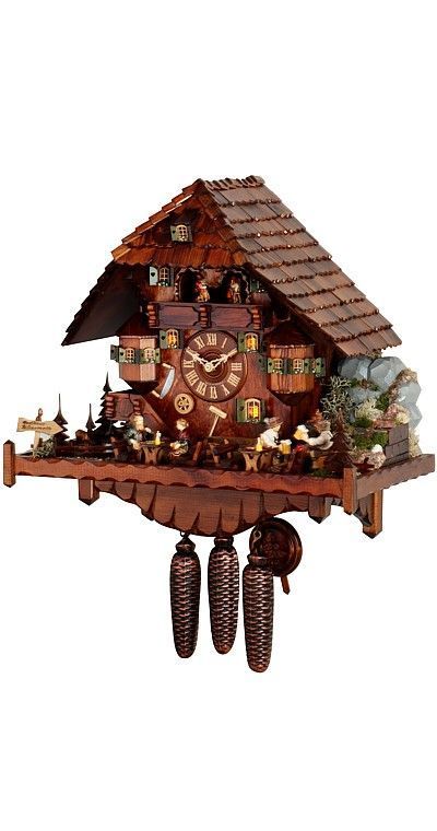 Pendule à coucou - Régula - Bois, Laiton - 1970-1980